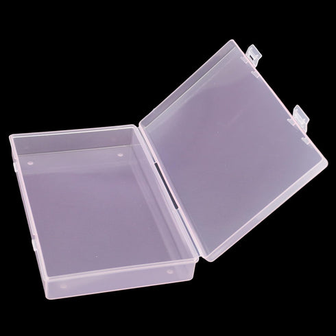 Goodma 4 Pieces Rectangular Plastic Boxes Empty Storage Organizer Containers with Hinged Lids for Small Items and Other Craft Projects (Pink, 7.1 ...