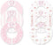 C102 Baby Girl Nursery Closet Clothing Size Dividers Pink Roses Set of 6 (1.25 Inch Rod)...