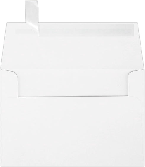 LUXPaper A4 Invitation Envelopes | Peel & Press | 4 1/4" x 6 1/4" | Bright White | 24lb. Text | 50 Qty...
