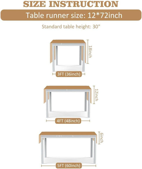 OurWarm Boho Macrame Table Runners for Home Decor, 72 inch Cream & Brown Farmhouse Table Runner with Tassels for Rustic Wedding Bridal Shower Part...