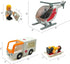 Kids Educational Wooden Train Track and Medical Rescue Vehicle Building Set, Wooden and Plastic Toys for Boys and Girls (Rescue kit)...