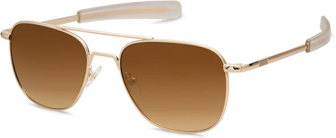 SOJOS Small Polarized Aviator Sunglasses for Men Women Classic Double Bridge Square Aviators SJ1179...