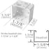 Cutelec Box Mounting Bracket 1set for 1-1/2" Blinds White Color Window Blinds Headrail Bracket...