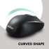 Perixx PERIMICE-722B Wireless Optical Mouse - 3.82x2.28 Inches Portable Design - Silent Clicks with Cable Straps - Black...