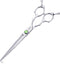 Dog Grooming Scissors 7.4" Professional Straight Dog Grooming Scissors, 440C Stainless Steel Grooming Scissors, Ergonomic Pet Grooming Shears with...
