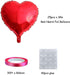 Finypa 25pcs Heart Shape Foil Mylar Balloons Red 18" for Valentine's Day Birthday Party Decorations, Wedding Decor, Engagement,Holiday (Red)...