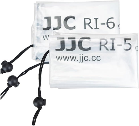 JJC 2 Types DSLR Camera Rain Cover Coat Sleeve Protector for Canon Nikon Fujifilm Sony Olympus Panasonic Pentax Sigma with a Lens & Flash PE Mater...