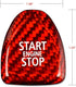 AIRSPEED Carbon Fiber Car Engine Start Button Sticker Interior Ignition Trim Decal for Mini Cooper F54 F55 F56 F57 F60 Accessories (Red)...