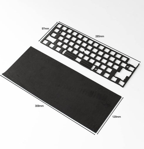 mintcaps Keyboard Sound Dampening Foam 61 Layout Silencer Pad Gasket EVA Foam Keyboard Switches Dampening Foam Pad for Mechanical Keyboard...