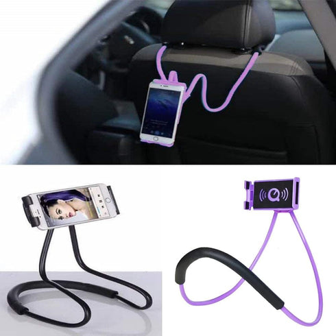 Chapter Seven Universal Smart Mobile Phone Stand,Hanging on Neck Cell Phone Mount Holder, Flexible Lazy Bracket DIY Free Rotating for Multiple Fun...