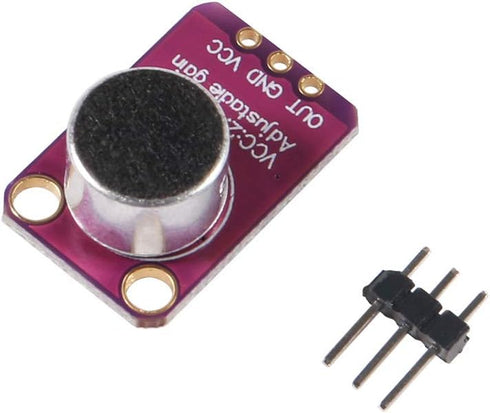 3PCS MAX4466 Electret Microphone Amplifier Module Breakout Sensor with Adjustable Gain Breakout Board....