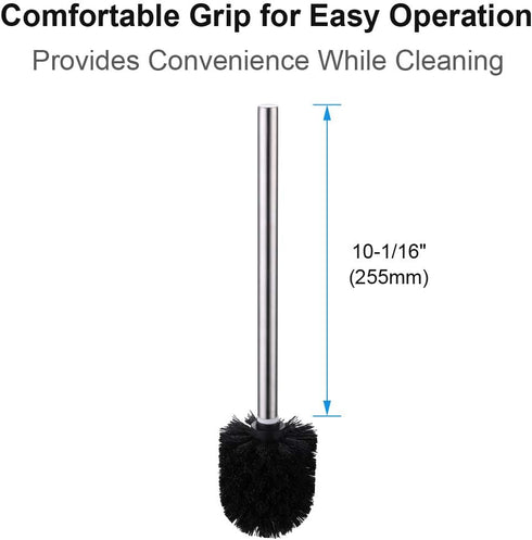 Angle Simple Toilet Brushes, Toilet Bowl Scrubber Brush Head 3 PCS with Cleaner Wand for Bathroom Restroom...