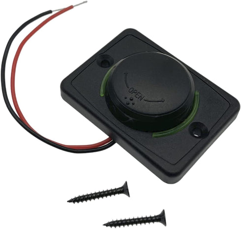 Car 12V RV USB Charger, Quick Charger 3.0 Wall Mount USB Charging Station with Green Indicator Light and Cap for Car Camper Boat Marine (Black A74...