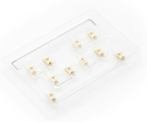 KPREPUBLIC Neo & QK PCB Stabilizer for Gaming Mechanical Keyboard gh60 for 1.2mm PCB 1.6mm PCB CSTC40 CSTC75 60 68 75 84 96 87 104 96 98 (QKS Beig...