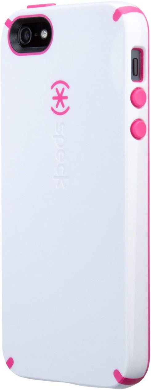 Speck Products CandyShell Case for iPhone SE, 5 & 5s - White/Raspberry Pink...