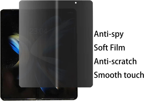2 Pack Anti-Spy Inner Screen Protector Designed for Samsung Galaxy Z Fold 5 5G 2023, Matte Anti-Glare Privacy Screen Protector Soft Anti-Scratch F...