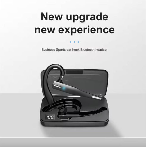 Okian Bluetooth Earpiece Headset for Phone Calls with Microphone for Work, includes Charge Level DIslplay, for Driving, Computer Tasks, includes C...