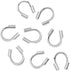 50pcs Adabele Authentic 925 Sterling Silver Hypoallergenic Wire Guard Thread Protector Loop Guardian (Hole 1.5mm/0.6") for Jewelry Making SS369...