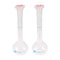uxcell 2PCS 50ml Long Neck Clear Plastic Volumetric Measuring Flask Heatproof for Laboratory...
