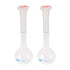 uxcell 2PCS 50ml Long Neck Clear Plastic Volumetric Measuring Flask Heatproof for Laboratory...