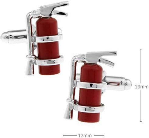 Fire Extinguisher Cufflinks Fire Fighter Cuff Links...