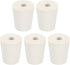 MECCANIXITY Rubber Tapered Plug 17mm to 23mm with Hole Test Tubes Bungs Stopper White for Lab Home 5 Pieces...