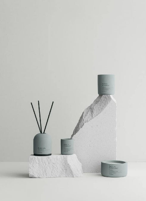 Blomus Fraga Scented Candle Magnet S Soy Wax Candle in Concrete Look...