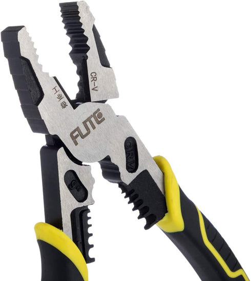 4-in-1 Pro Lineman Plier Tools -9” Combination Pliers with Wire Stripper+Crimper+Cutter+ Winding Function,Industrial Grade Linesman Plirs-Chrome V...