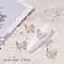 Butterfly Nail Charms Silver Butterfly Nail Gems 3D Metallic Butterflies Nail Rhinestones for Acrylic Nails Designs Shiny Butterfly Crystal Charms...