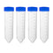 uxcell 10 Pcs 45ml Plastic Centrifuge Tubes with Screw-on Cap, Polypropylene Graduated Micro Centrifuge Tube, Conical Bottom, Blue, Storage Contai...