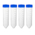 uxcell 10 Pcs 45ml Plastic Centrifuge Tubes with Screw-on Cap, Polypropylene Graduated Micro Centrifuge Tube, Conical Bottom, Blue, Storage Contai...