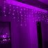 3.5M/11ft 96 LED Linkable Fairy Curtain String Light with 8 Modes Control for Indoor/Outdoor/Patio/Wedding/Christmas Party 4th of July Decor(Purpl...