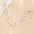 Vintage Dainty Gold Sexy Rhinestones Pearls Chunky Short 1920s Choker Necklace Chain Multilayer Choker Pendant Necklaces Prom Party Bar for Women ...