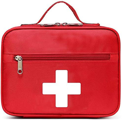 Gatycallaty First Aid Bag Empty Emergency Treatment Medical Bags Multi-Pocket for Home Office Car Traveling Hiking Trip (Medium)...