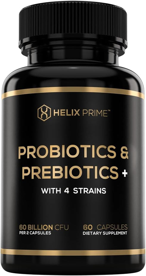Probiotics and Prebiotics for Women or Men Probiotics 60BN CFU Lactobacillus Acidophilus Bifidobacterium Lactis Made in USA...