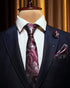 Paisley Ties For Men – Tie Set With Pocket Square Cufflinks & Flower Brooch Pin For Mens (APN1) (Pack of 4)...