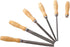 High Carbon Steel File Set with Wooden Handles Rasp File for Metal, Wood, Plastic, 5 Pieces...