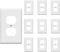 Duplex Wall Plates, Electric Receptacle Outlet Cover with Screws, 1-Gang Standard Size 2.76"W x 4.5"H, Glossy White (10 Pack)...