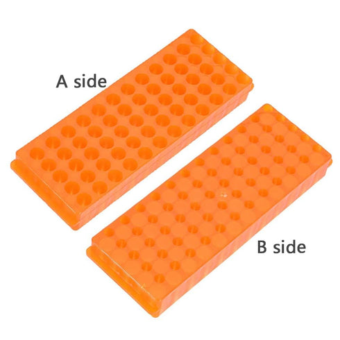 3Pcs Tube Rack Microcentrifuge Tube Racks Double-Sided Plate Centrifugal Pipe Rack for 0.5ml-2ml Centrifugal Pipe 60 Holes (Blue-Green-Orange)...