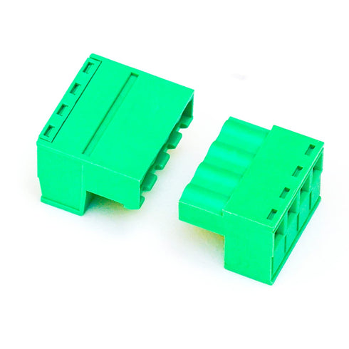 10 Set 5.08mm 4 Pin Male & Female Phoenix Type Connector No Soldering Green PCB Screw Terminal Block 4 Pole...