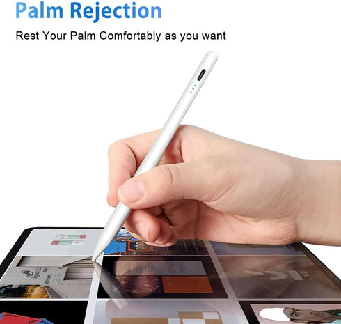 Stylus Pen for iPad, 5min Fast Charge Pencil for iPad/Pro/Air/Min 2018-2024, Pen for iPad with Tilt Sensitive& Palm Rejection& Magnetic for Profes...
