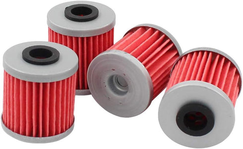 Pack of 4 Oil Filter for Kawasaki KX250 KX250F KX450F for Suzuki RMX450Z RMZ250 RMZ450 Beta EVO 250 300...