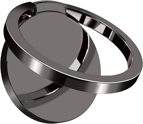 Ultra Slim Phone Ring Holder, Tomorotec Thin Cell Phone Ring Stand for Magnetic Car Mount with Black Car Mount Hook - for iPhone X XR XS 8 7 Plus ...