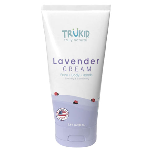 TruKid Lavender Skin Cream for Kids - Hydrates & Moisturizes Sensitive Skin, All Natural Ingredients, Enriched with Shea Butter, Cocoa, Grape Seed...