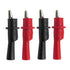 4PCS Silicone Alligator Clips Set, Professional 1000V 10A Alligator Clip Test Kit, Banana Test Lead Probe Clip, Test Extension Suitable Used in La...