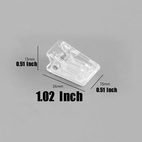 50Pcs Self Adhesive Clips, Plastic Sticky Clips Spring Clips, Photo Clips Clear Wall Tapestry Clips for Posters Photos Paper Document, Clear...