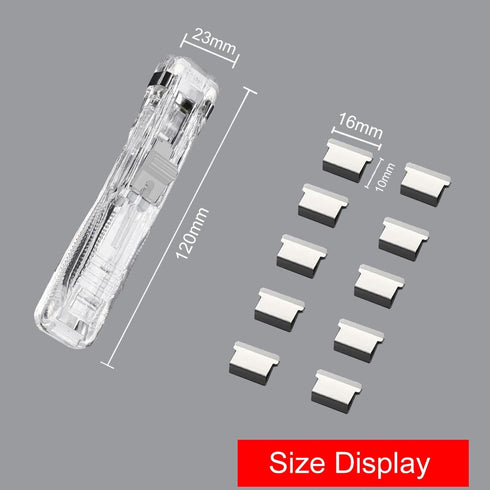 Non-marking binding Reusable Stapler for The elite White stapler for students Office workers...