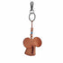Handmade Leather Elephant Keychain, Hanging Bag Charm for Purse and Backpack | 100% Genuine Leather, Cute Elephant Gifts for Women (Brown)...