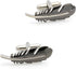 Men's Cuff Links Copper Material Gunblack Color Feather Design Cufflinks with Gift Box...