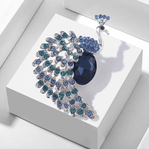 Peacock Rhinestone Brooch, Jewelry Gift for Women, Girls, Ladies, Exquisite Packaging...
